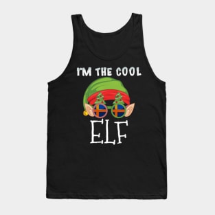 Christmas  I'm The Cool Swedish Elf - Gift for Swedish From Sweden Tank Top